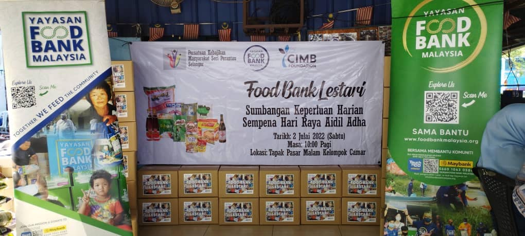 Read more about the article Bingkisan sumbangan Food Bank Lestari untuk persiapan menyambut Hari Raya Aidiladha