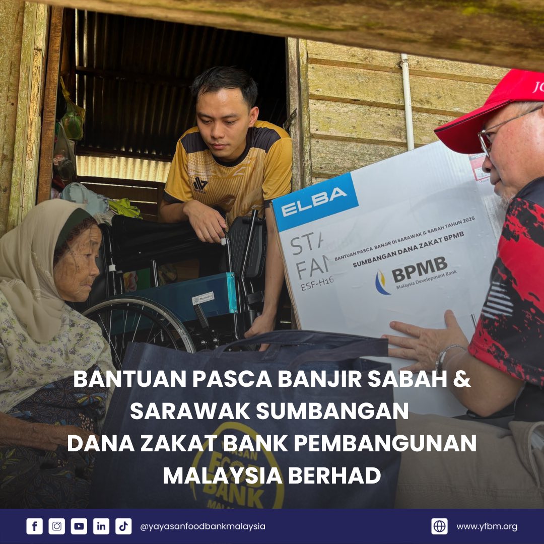 Read more about the article BANTUAN PASCA BANJIR SABAH & SARAWAK 2025 SUMBANGAN DANA ZAKAT BANK PEMBANGUNAN MALAYSIA BERHAD (BPMB)