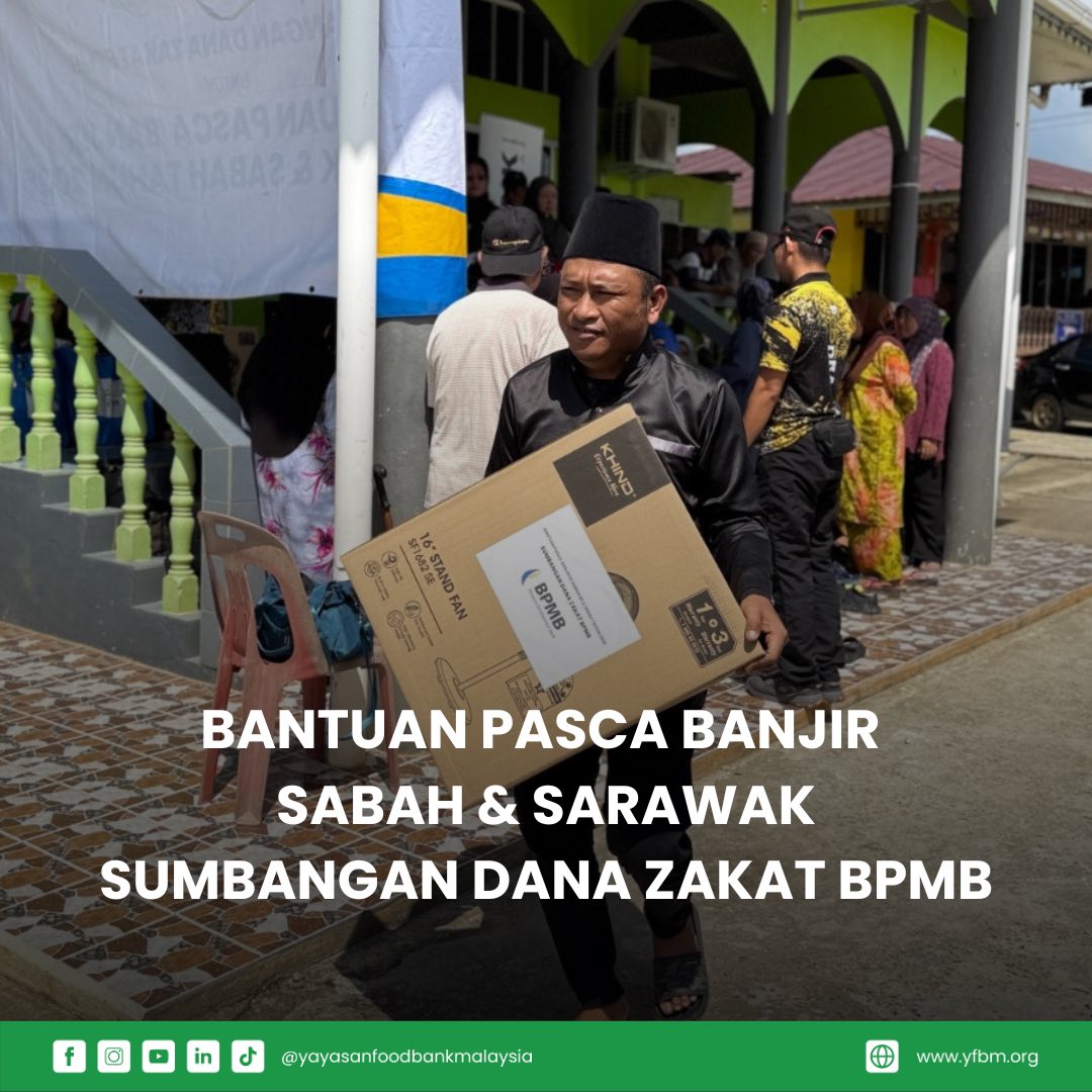 Read more about the article BANTUAN PASCA BANJIR SABAH & SARAWAK 2025 SUMBANGAN DANA ZAKAT BANK PEMBANGUNAN MALAYSIA BERHAD (BPMB)
