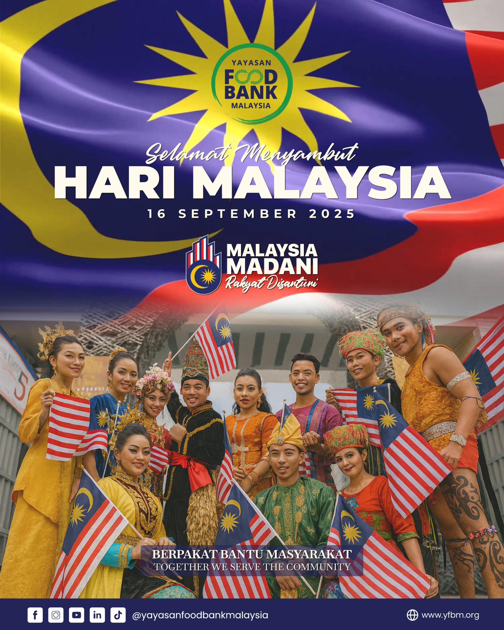 Read more about the article SELAMAT HARI MALAYSIA DARI YAYASAN FOOD BANK MALAYSIA