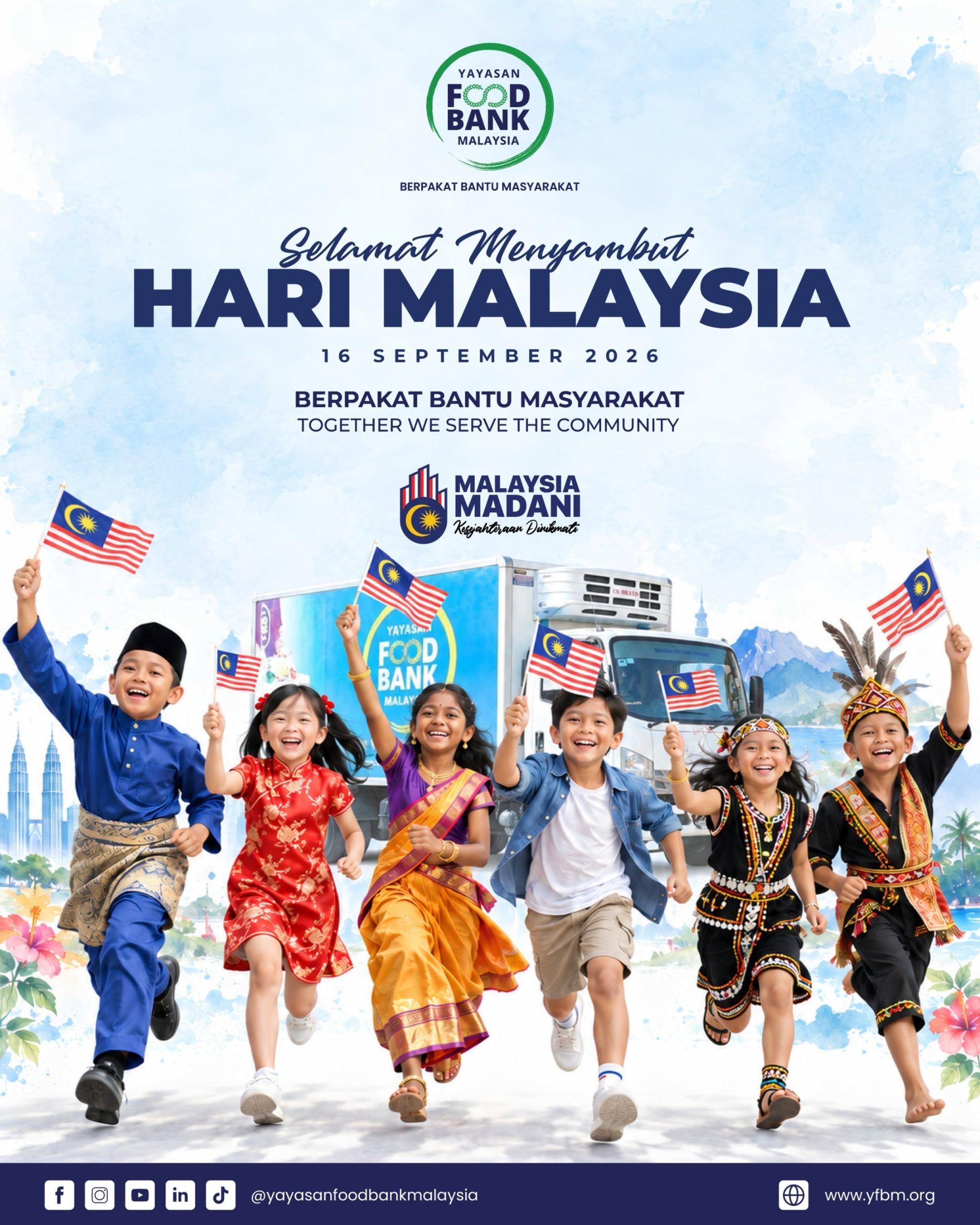 Read more about the article SELAMAT HARI MALAYSIA 2026  DARI YAYASAN FOOD BANK MALAYSIA